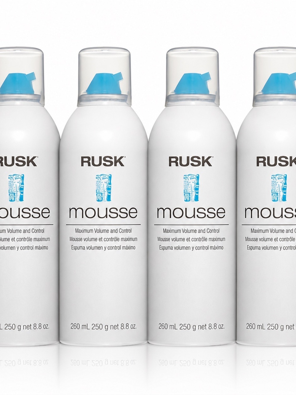 Rusk Mousse Styling Foam - 4 pack